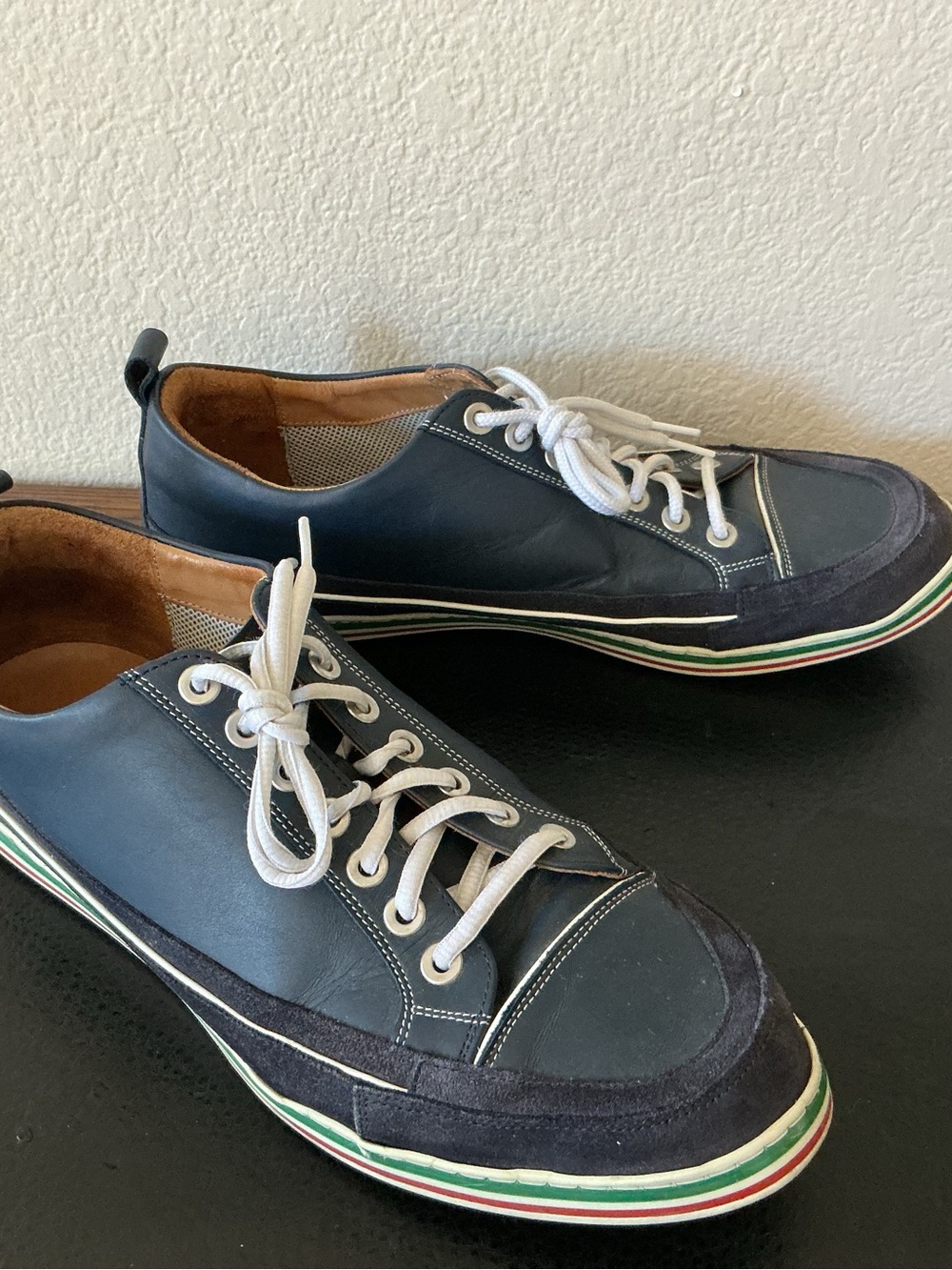 Duca Del Cosma Men Monterosso Blue Leather Spikeless Golf Shoe Size 13